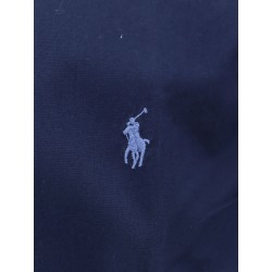 Cotton shirt with front embroidered logo