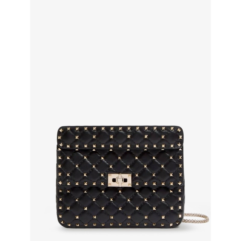 Rockstud Spike leather crossbody bag with iconic all-over studs