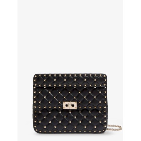 Rockstud Spike leather crossbody bag with iconic all-over studs