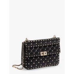 Rockstud Spike leather crossbody bag with iconic all-over studs