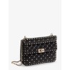 Rockstud Spike leather crossbody bag with iconic all-over studs