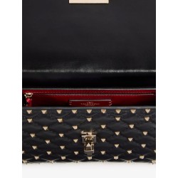 Rockstud Spike leather crossbody bag with iconic all-over studs