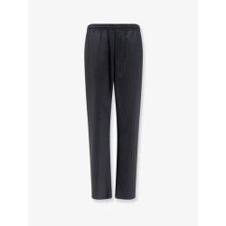 Wool trousers with drawstring