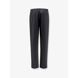 Wool trousers with drawstring