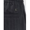 Wool trousers with drawstring