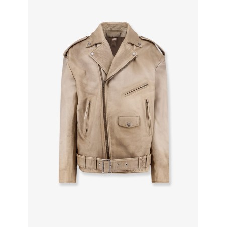 Phoebe Over leather jacket