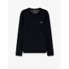 Cotton blend sweatshirt with front embroidered logo