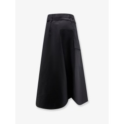 Compact cotton canvas skirt