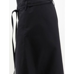 Compact cotton canvas skirt