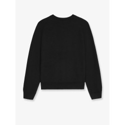Wool sweater with logo embroidery