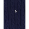 Cotton sweater with embroidered logo on the front