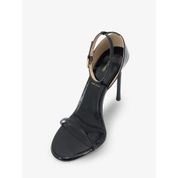 Patent leather sandals