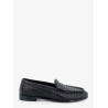 Silenzio leather loafers with Intrecciato motif