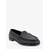 Silenzio leather loafers with Intrecciato motif