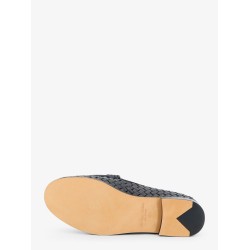 Silenzio leather loafers with Intrecciato motif
