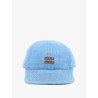 Cotton hat with embroidered logo on the front
