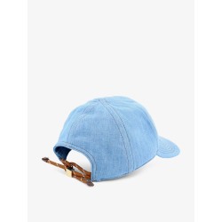 Cotton hat with embroidered logo on the front