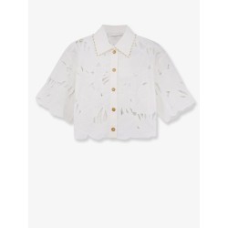 Mahon cotton shirt with all-over embroidery