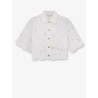 Mahon cotton shirt with all-over embroidery