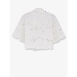 Mahon cotton shirt with all-over embroidery