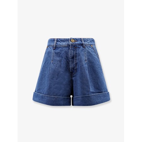 Tailored denim shorts
