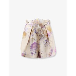 Luna silk and cotton shorts