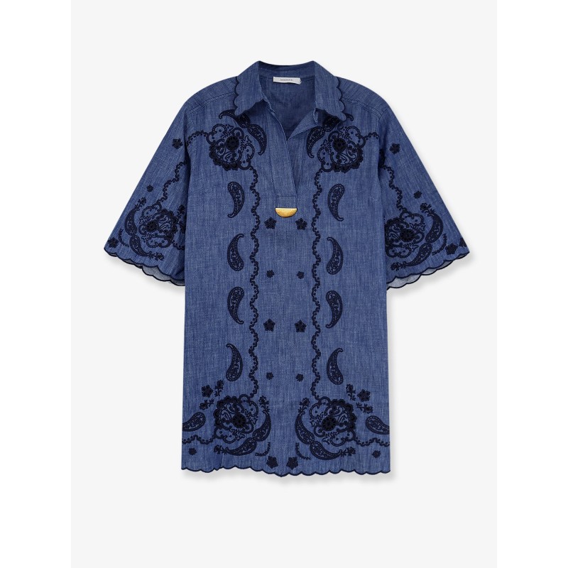Aster denim mini dress