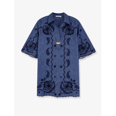 Aster denim mini dress