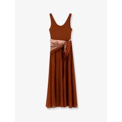 Aster viscose blend long dress