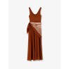 Aster viscose blend long dress