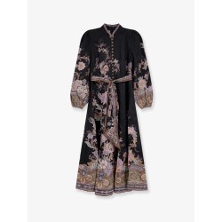 Luna Button linen dress