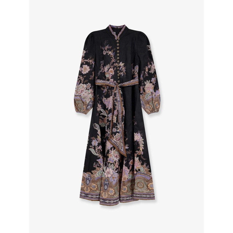 Luna Button linen dress