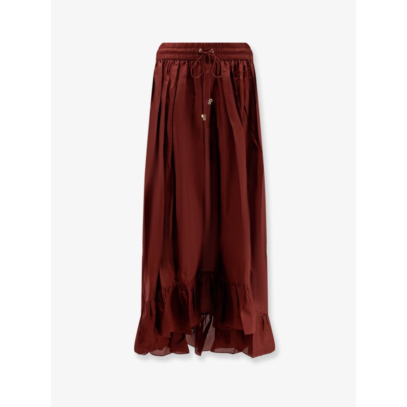 Aster silk skirt