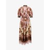 Aster Billow silk long dress