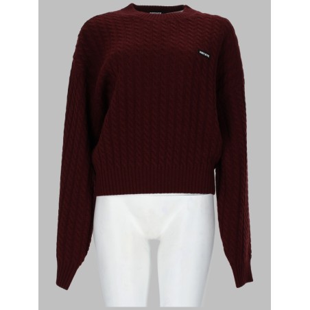MAGLIA A TRECCE IN LANA E CASHMERE
