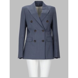 baby blue double breasted blazer