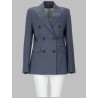 baby blue double breasted blazer