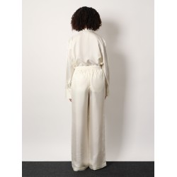Jogger silk trousers