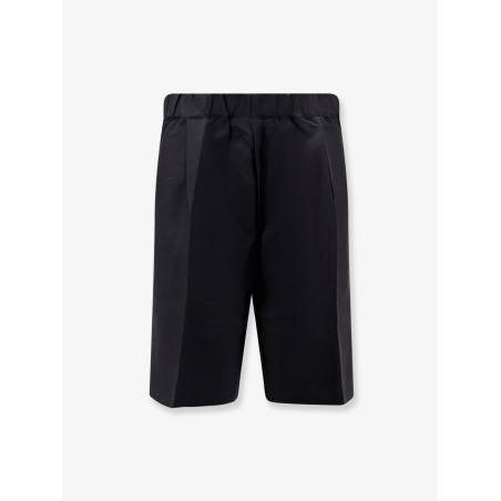 Viscose and linen bermuda shorts