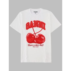 T-SHIRT CON STAMPA CILIEGIA