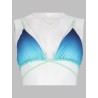 TOP BIKINI CON STAMPA GRADIENT E PERLINE