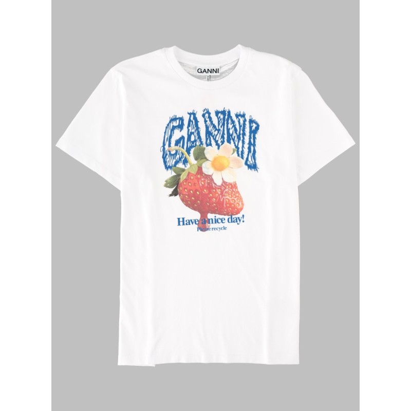 T-SHIRT CON STAMPA FRAGOLA