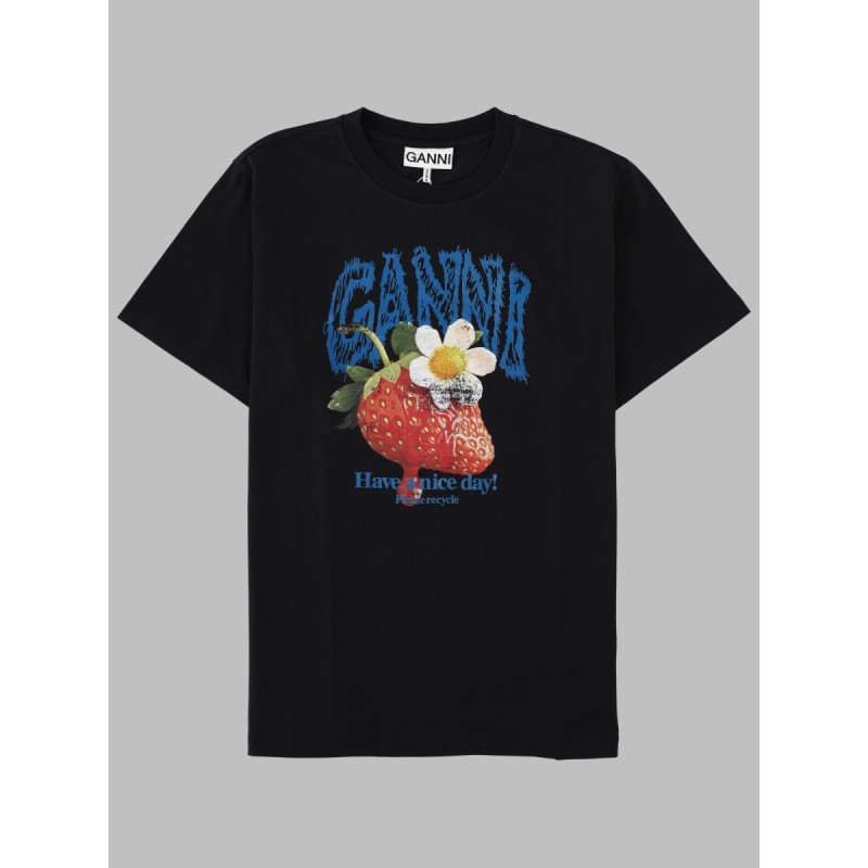 T-SHIRT CON STAMPA FRAGOLA