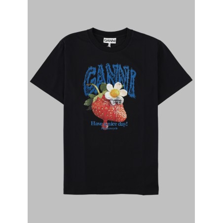 T-SHIRT CON STAMPA FRAGOLA
