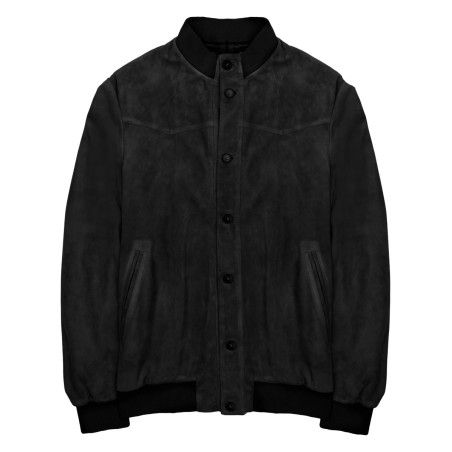 GIACCA BOMBER IN SUEDE
