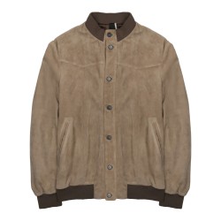 GIACCA BOMBER IN SUEDE