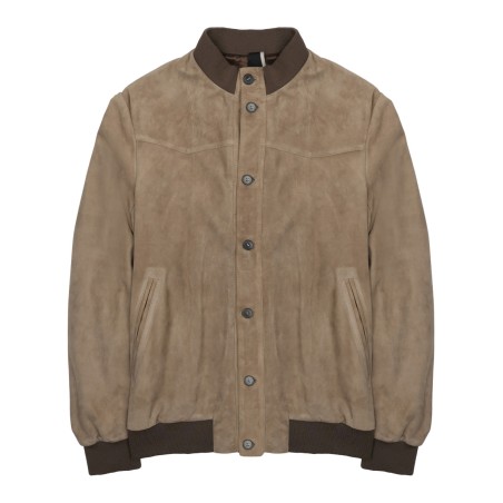 GIACCA BOMBER IN SUEDE