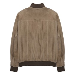 GIACCA BOMBER IN SUEDE