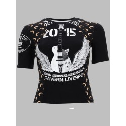 T-SHIRT UPCYCLED CON STAMPA