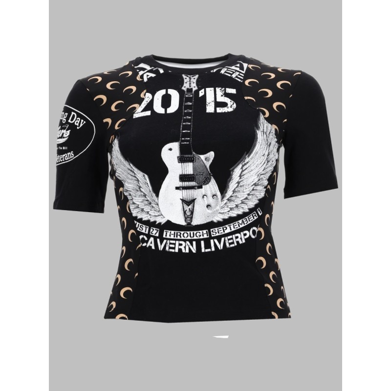 T-SHIRT UPCYCLED CON STAMPA